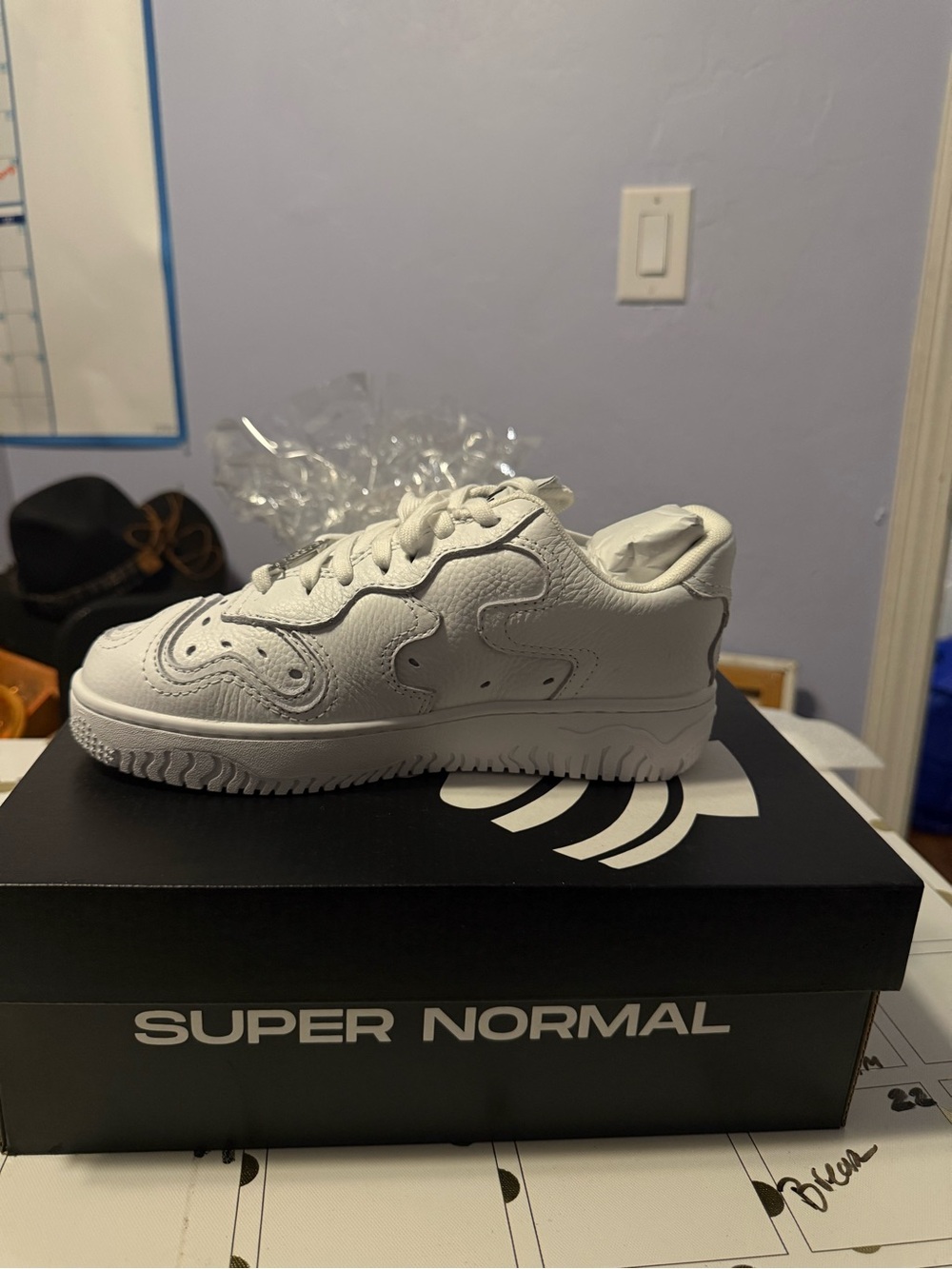 Mschf Super Normal All-White Low-Top Sneakers